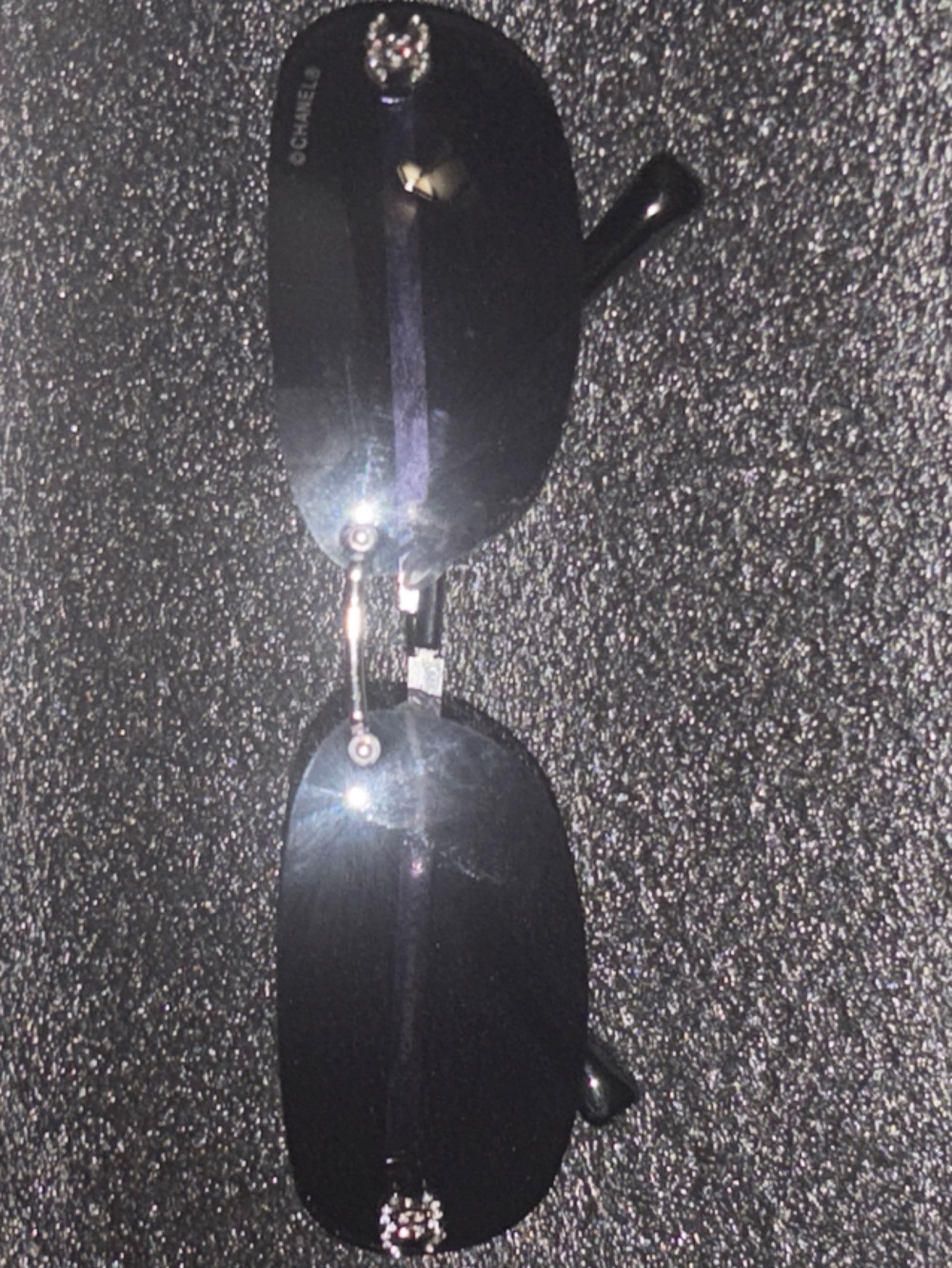 🕶️ Crystal 🪩 CC Rimless Sunglasses 🕶️